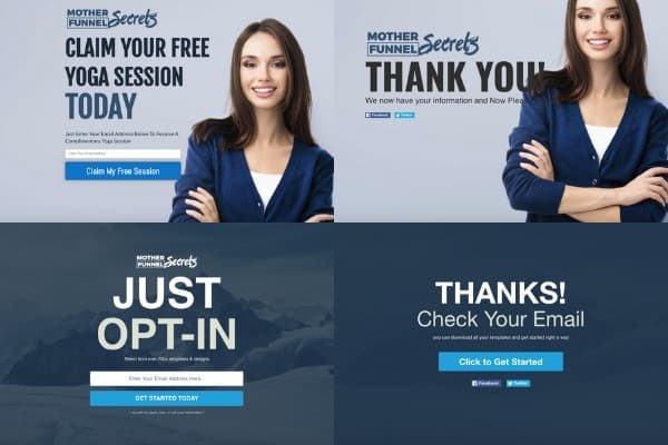 reverse squeeze page funnel template mockup