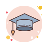 sales funnel stages education stage grad cap icon
